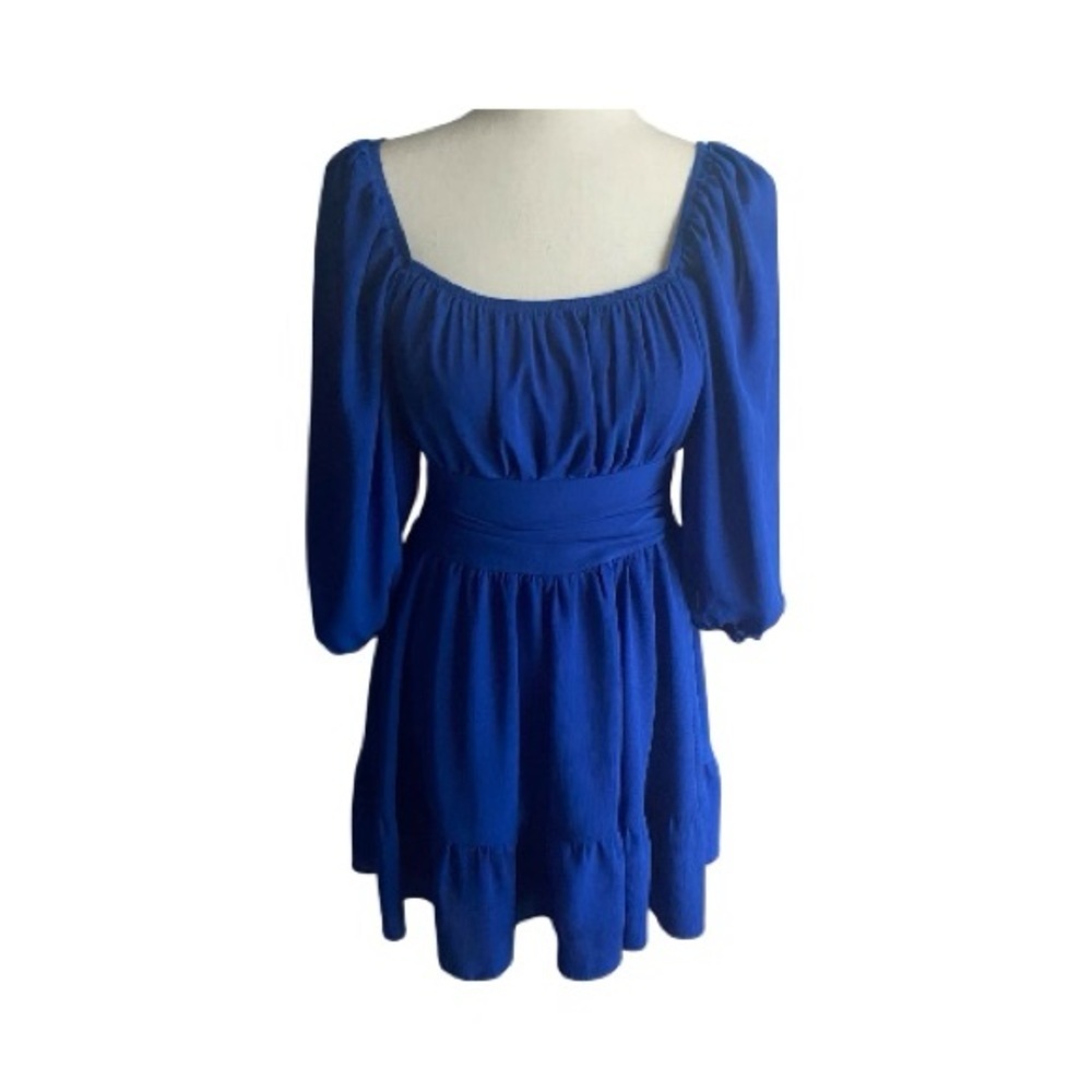NWOT-EXLURA-ROYAL BLUE MINI DRESS-SIZE SMALL